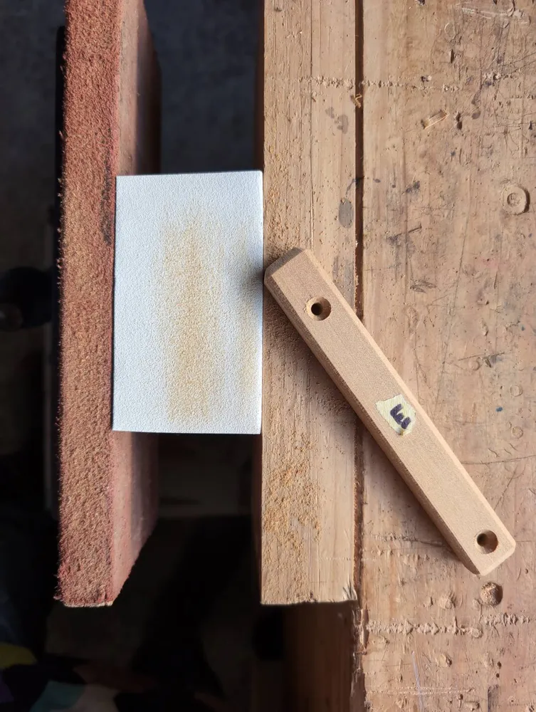Refine with sand paper